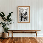 Väggmockup av Christian Dior Paris affisch på ljus vägg – Bozetto konsttryck – nr 6