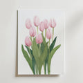 Pink Tulips – stilfullt konsttryck från Bozetto, tryckt på matt finpapper i hög tryckkvalitet