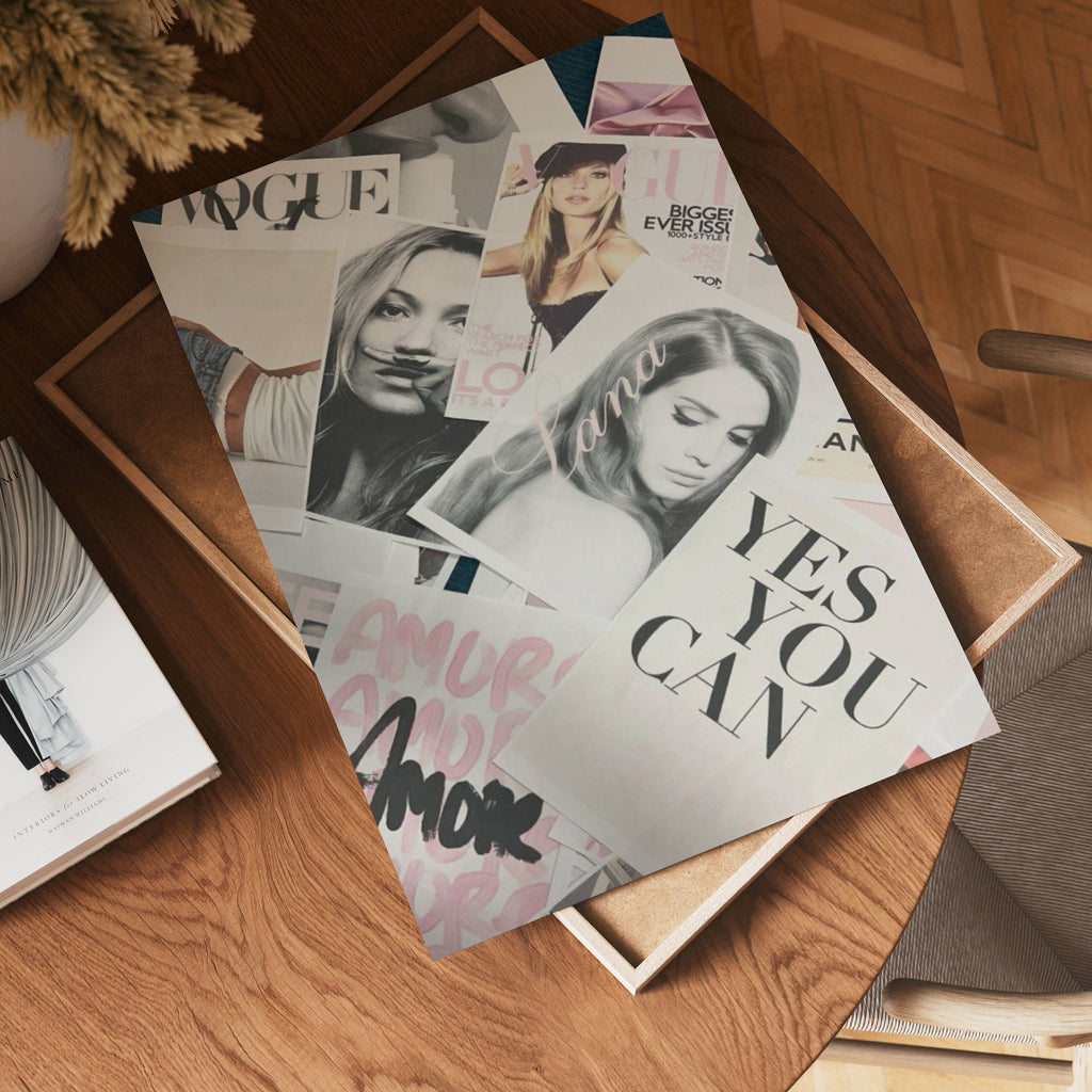 City Muse Collage – affisch med snyggt motiv, köp enkelt hos Bozetto i flera storlekar