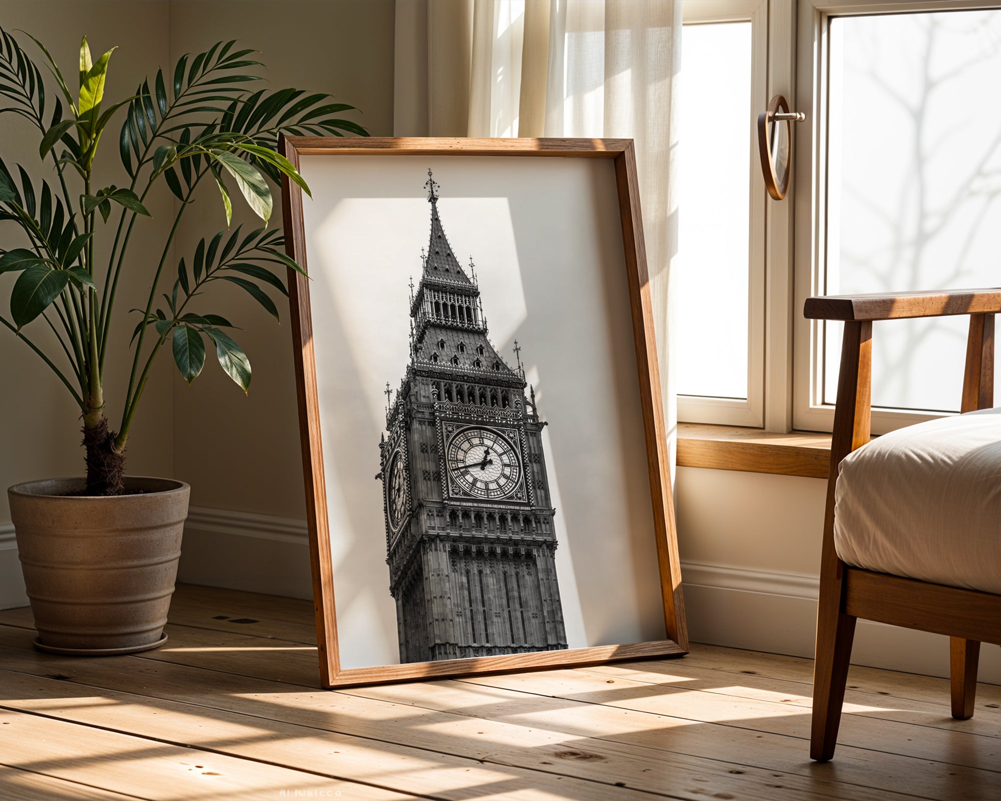 Mockup för Big Ben London – se hur affischen ser ut inramad på din vägg, Bozetto