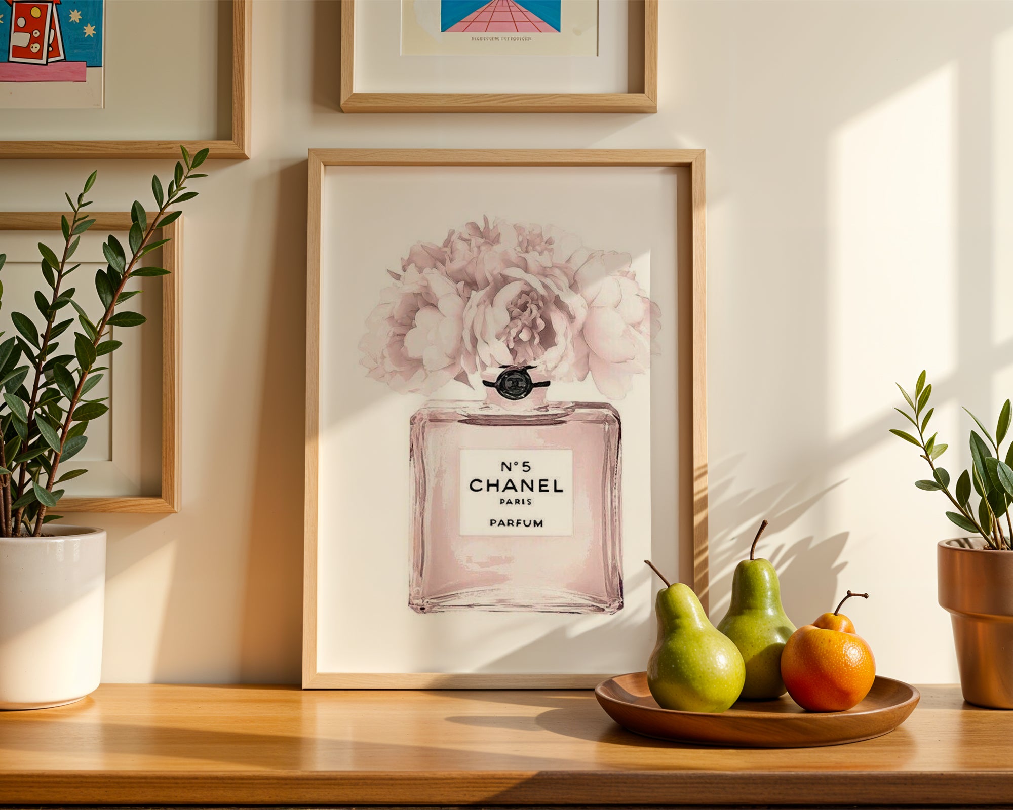 Mockup för Chanel Bloom – se hur affischen ser ut inramad på din vägg, Bozetto i hög tryckkvalitet