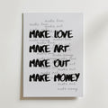Bold Brush Manifesto Poster – canvas utan passepartout