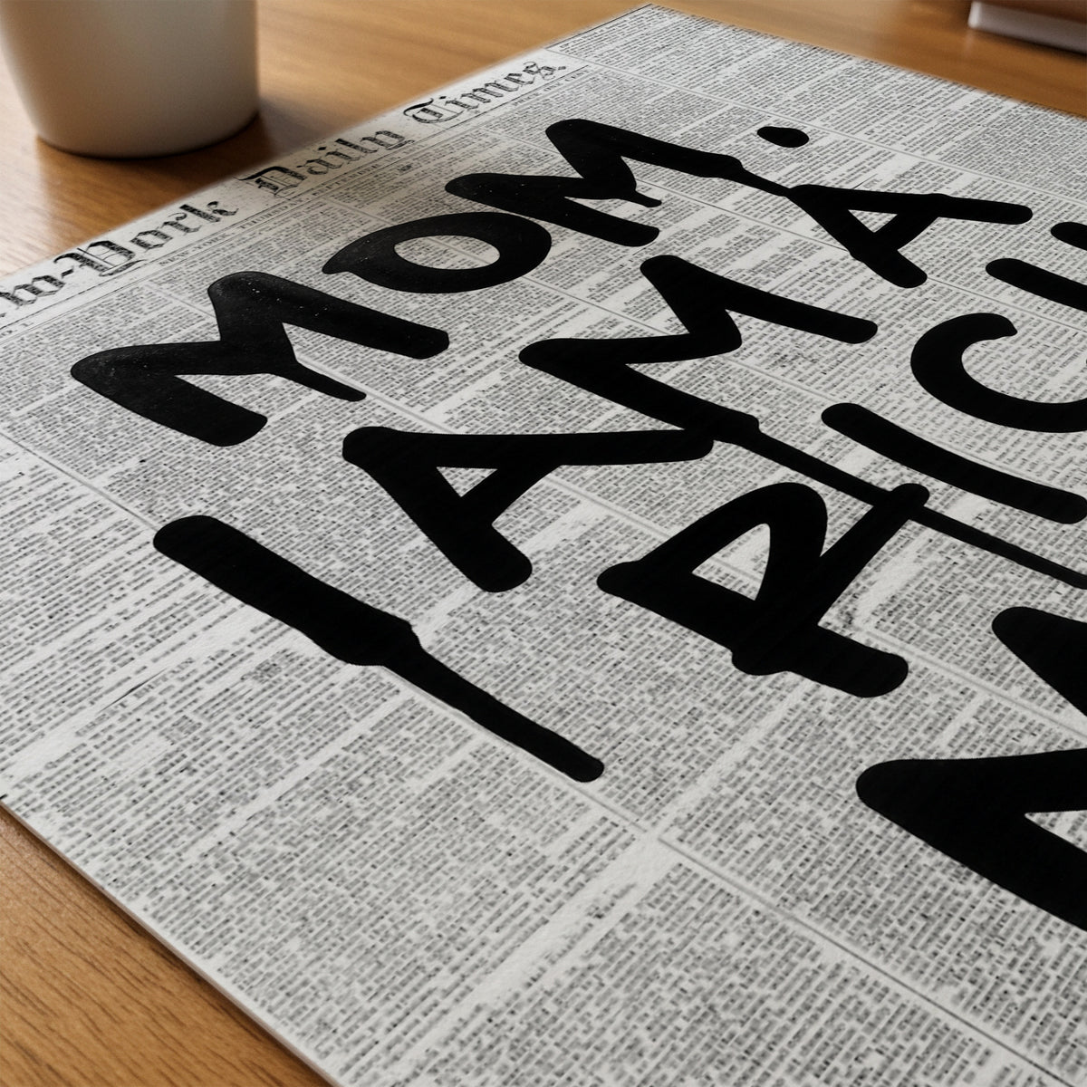 Rich Man Statement Poster – närbild på papper