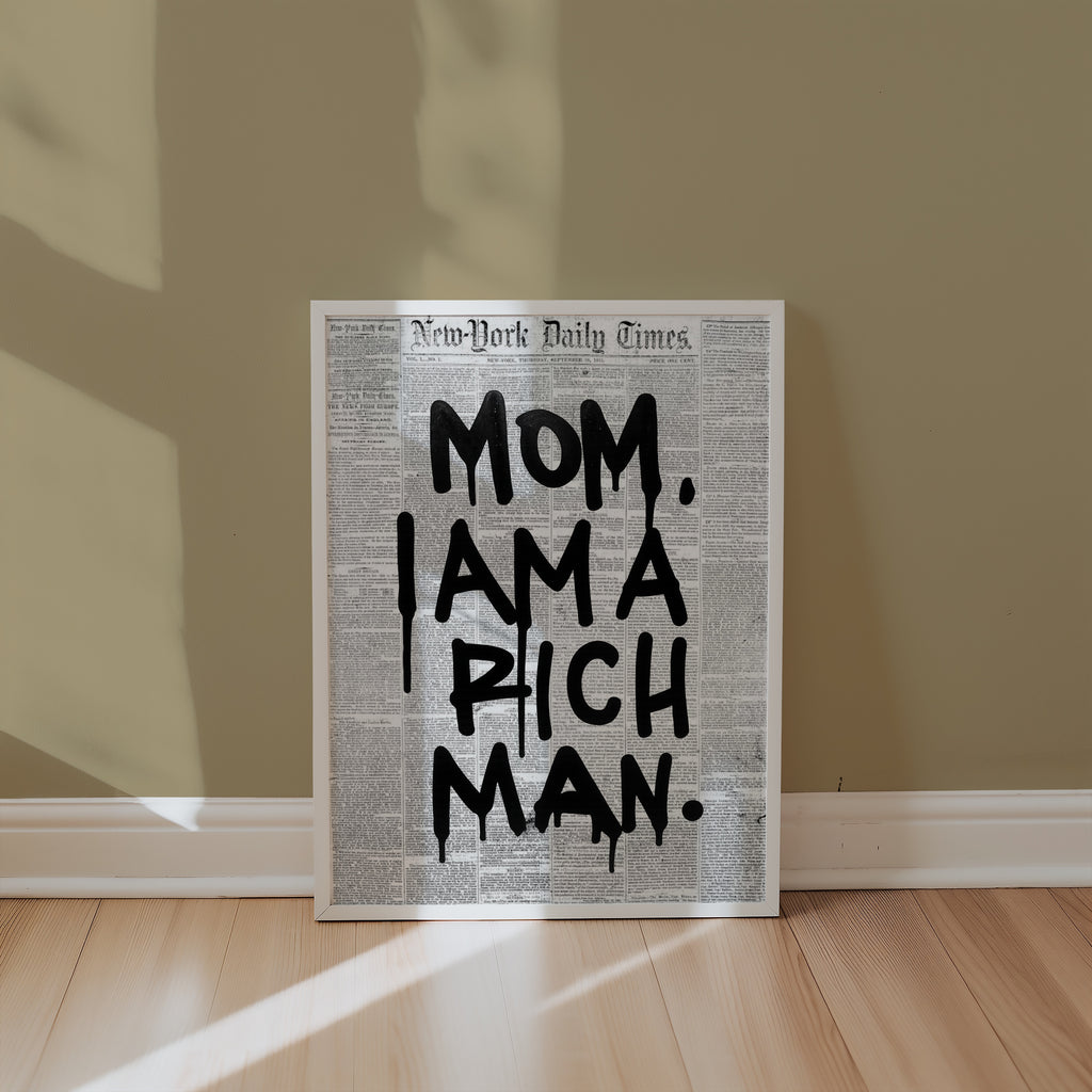 Rich Man Statement Poster – i rum 1