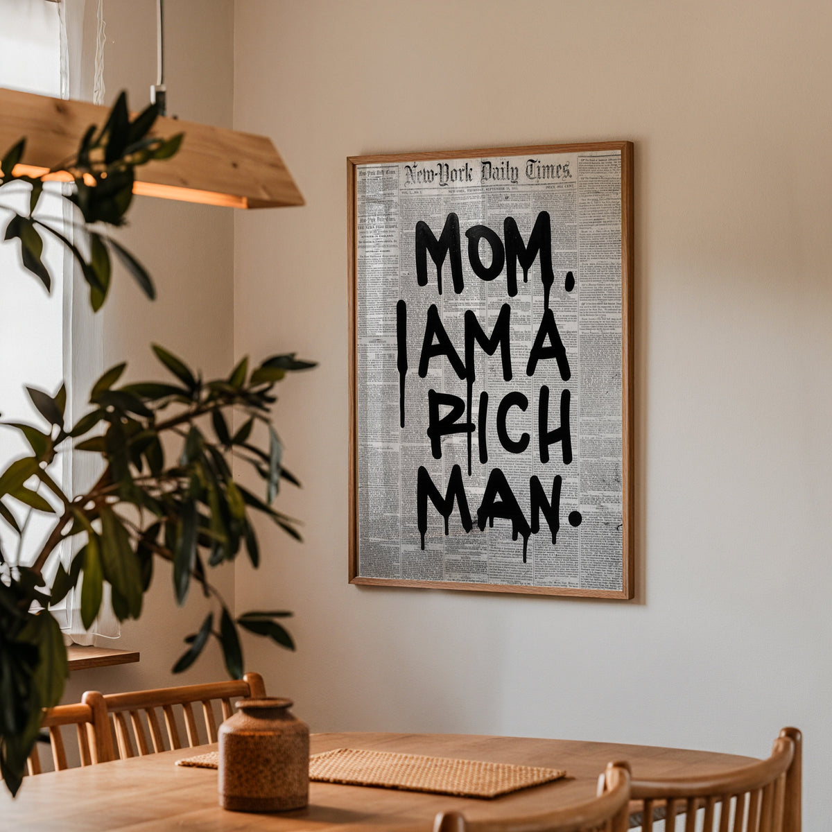 Rich Man Statement Poster – i rum 2