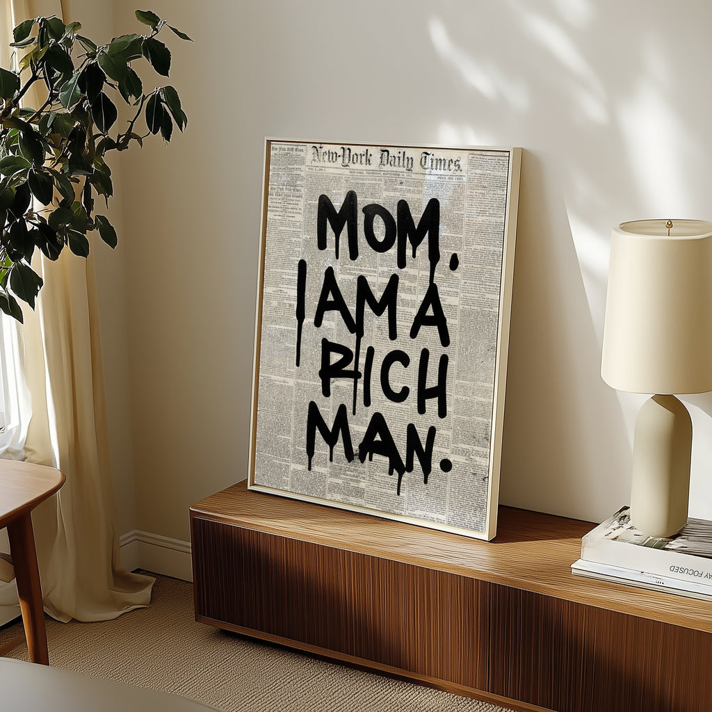 Rich Man Statement Poster – i rum 4