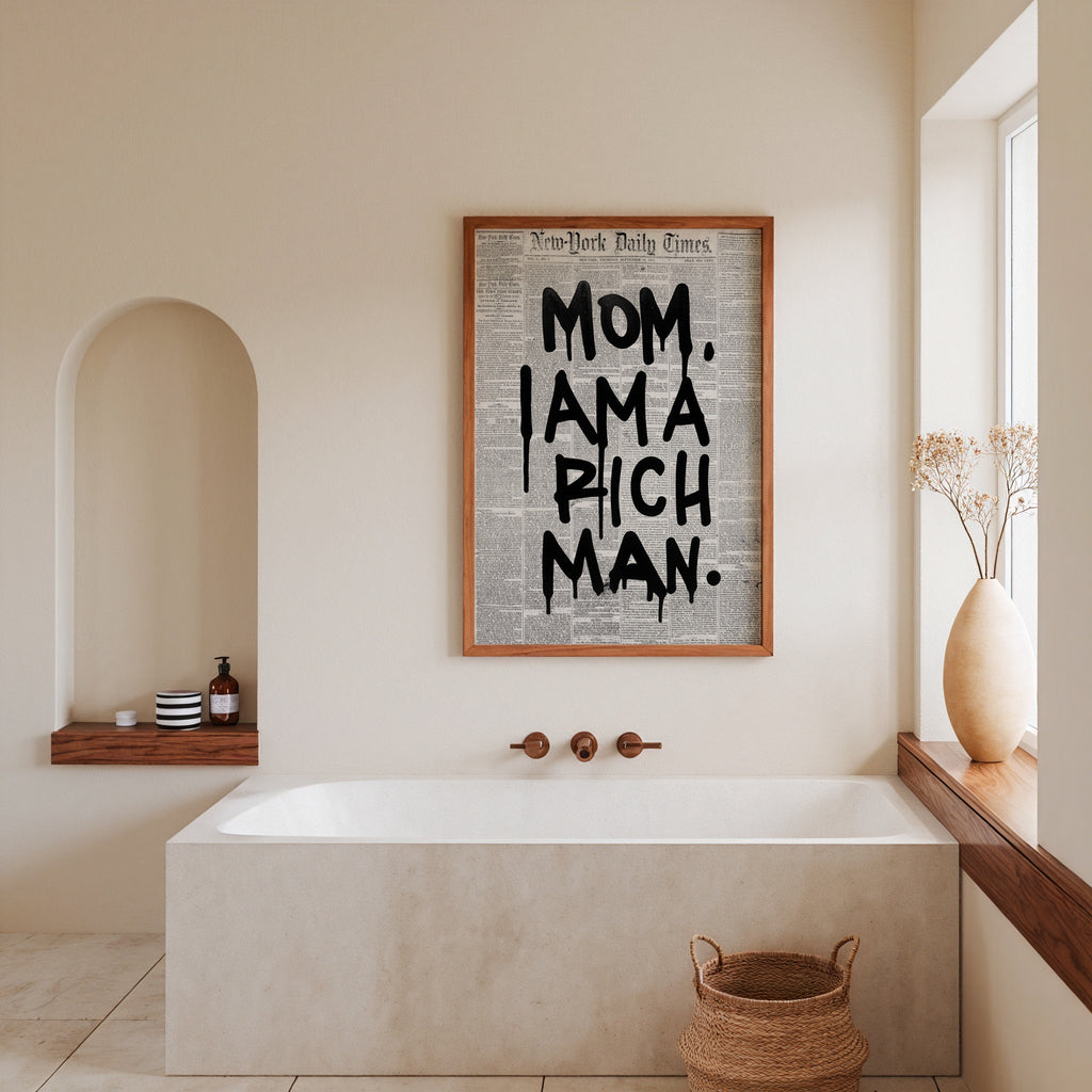 Rich Man Statement Poster – i rum 5