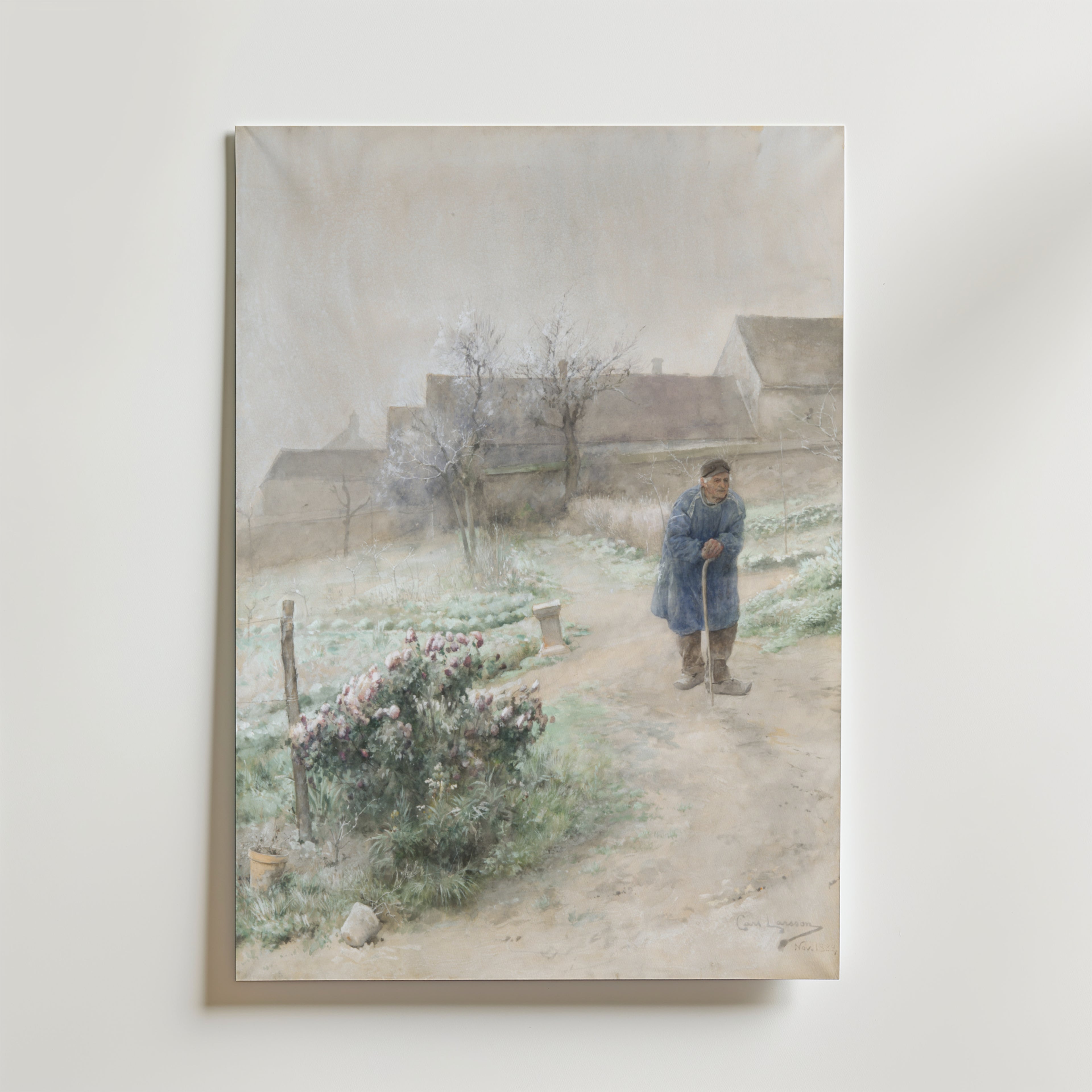 Carl Larsson November – stilfullt konsttryck från Bozetto, tryckt på matt finpapper