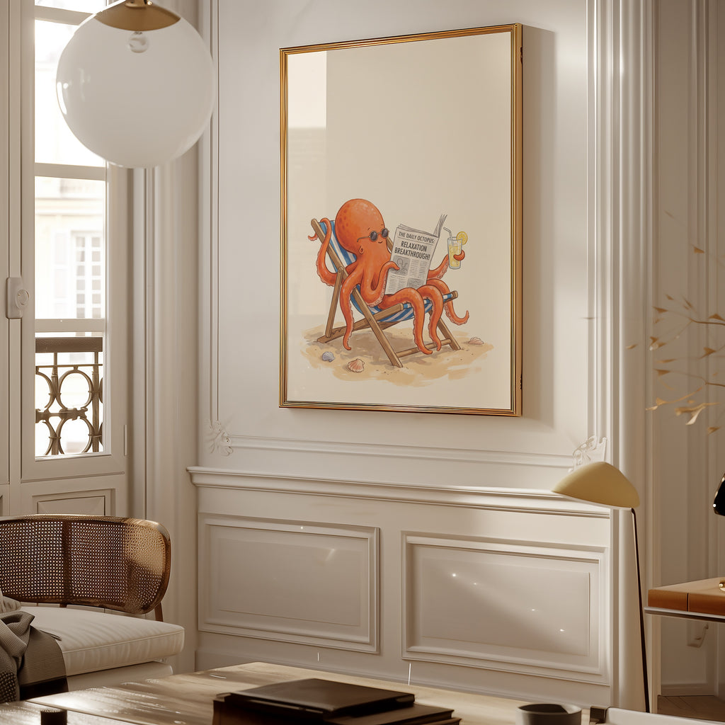 Octopus on Holiday Poster – i rum 5