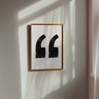 Inked Quotation Marks Poster – i rum 2