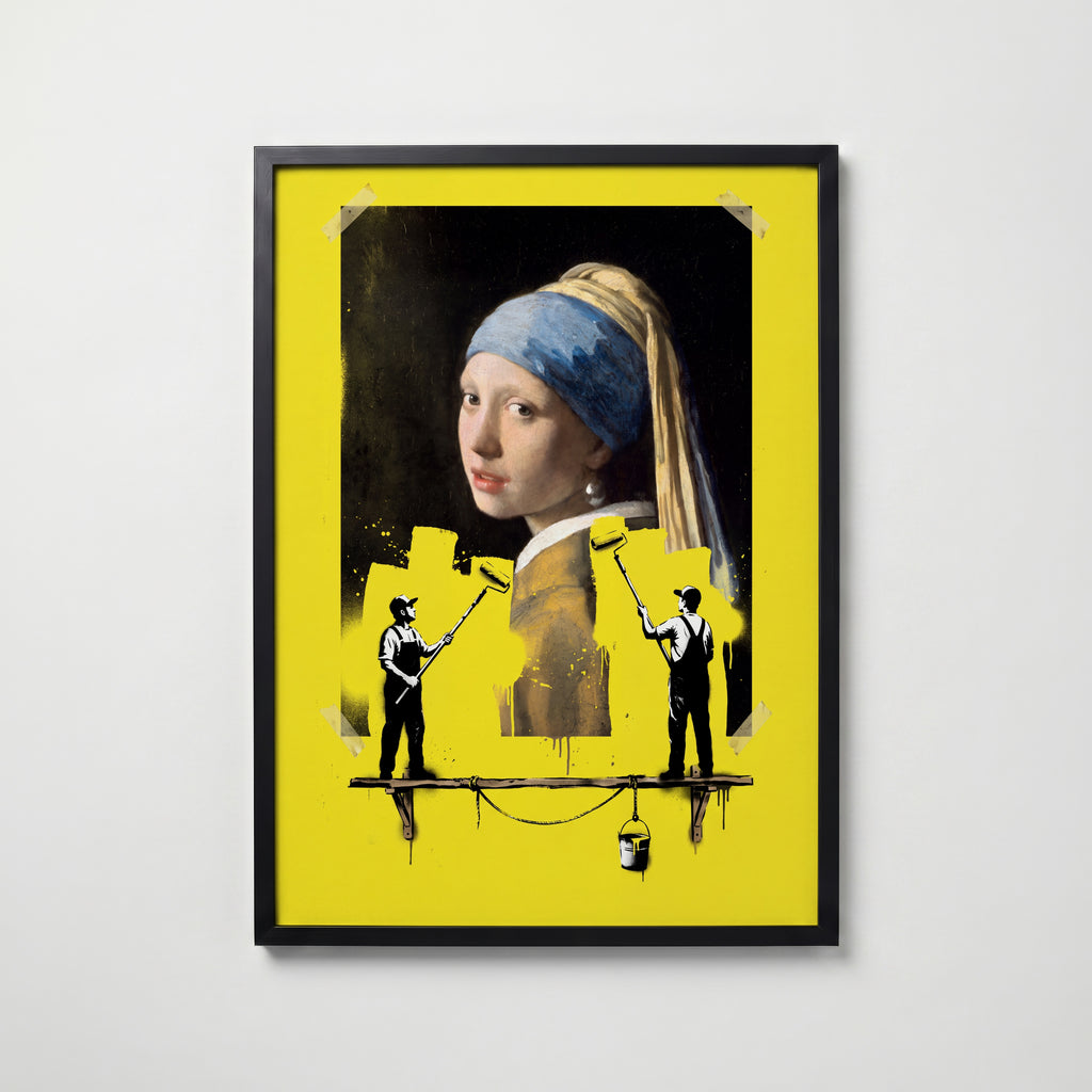 Painting Over the Pearl Poster – svart ram