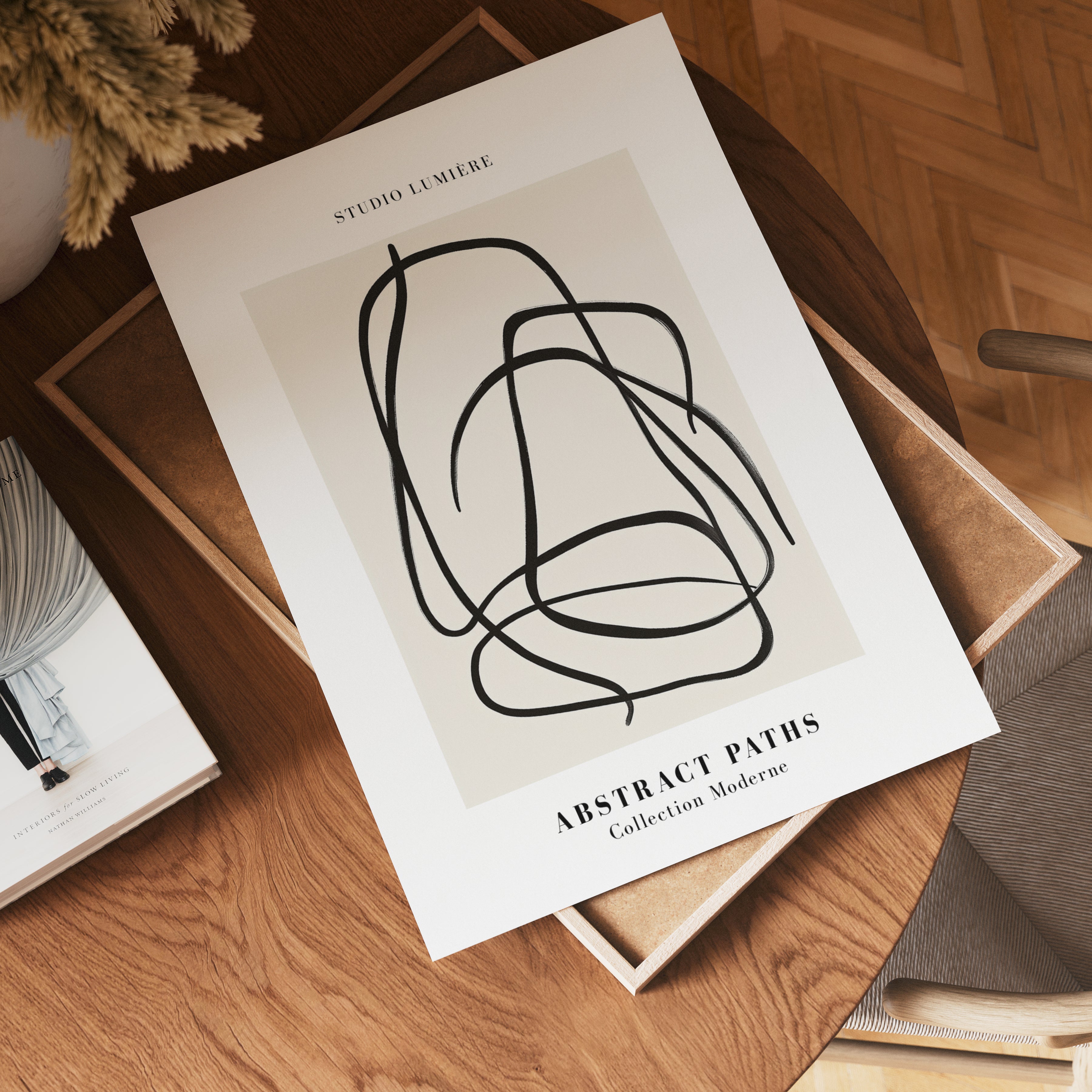 Fluid Lines poster visad rakt fram – Bozetto affisch i hög tryckkvalitet i hög tryckkvalitet