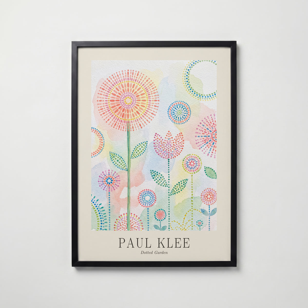 Paul Klee Dotted Garden Poster – svart ram