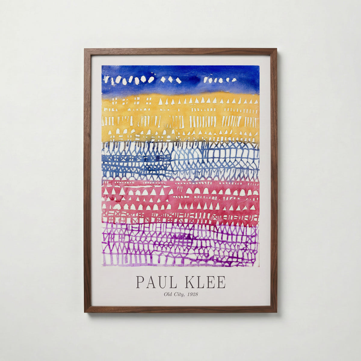 Paul Klee Old City 1928 Poster – valnötsram