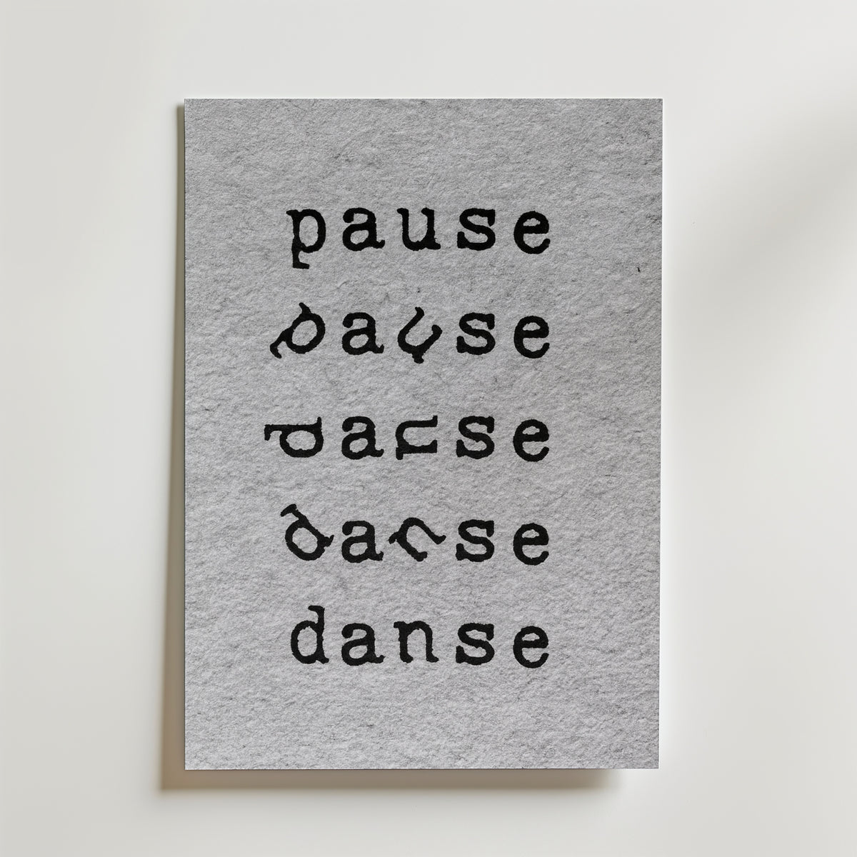 Pause Danse Poster – canvas utan passepartout