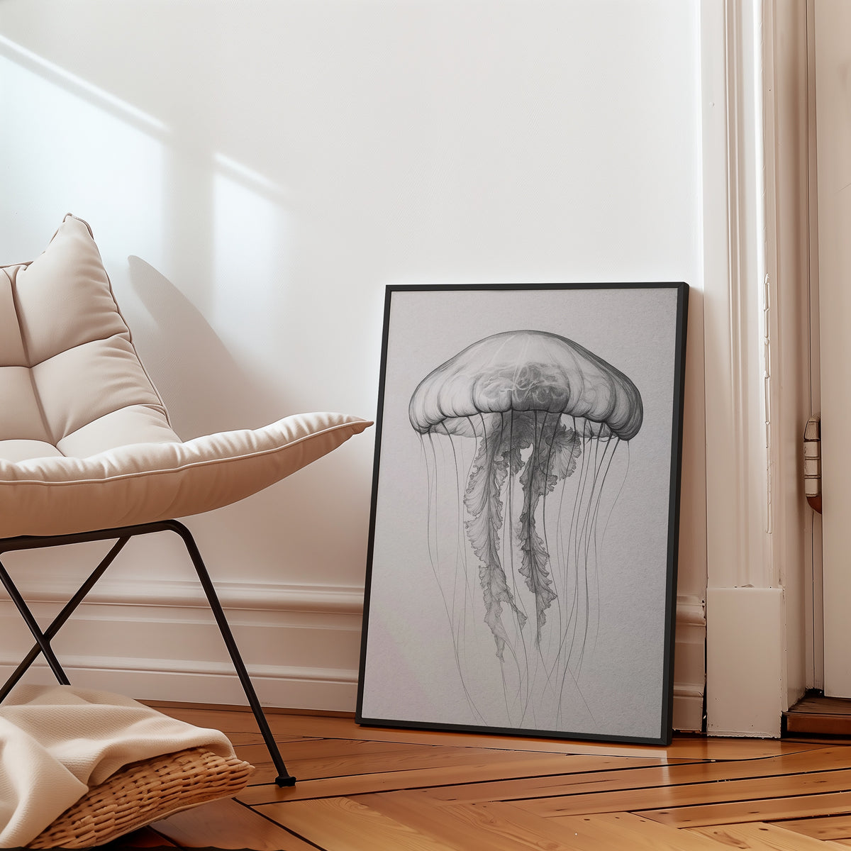 Drifting Jellyfish Sketch Poster – i rum 4