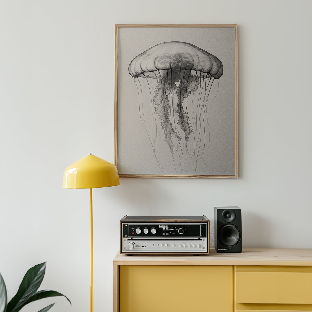 Drifting Jellyfish Sketch Poster – i rum 5