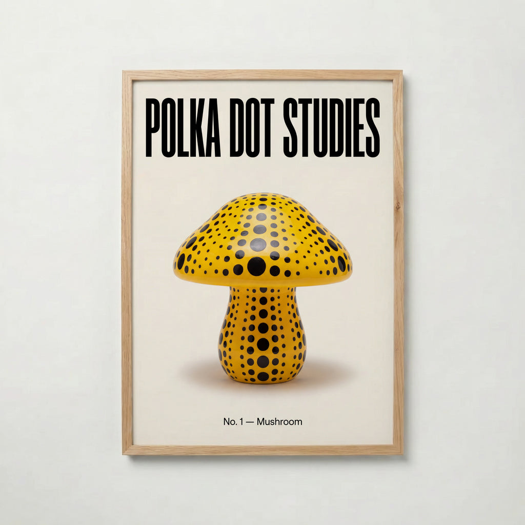 Polka Dot Mushroom Poster – ekram