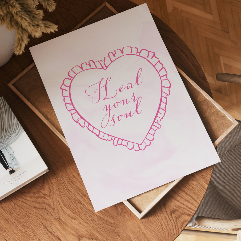 Heal Your Soul poster i flera storlekar – jämför mått och välj rätt hos Bozetto i hög tryckkvalitet