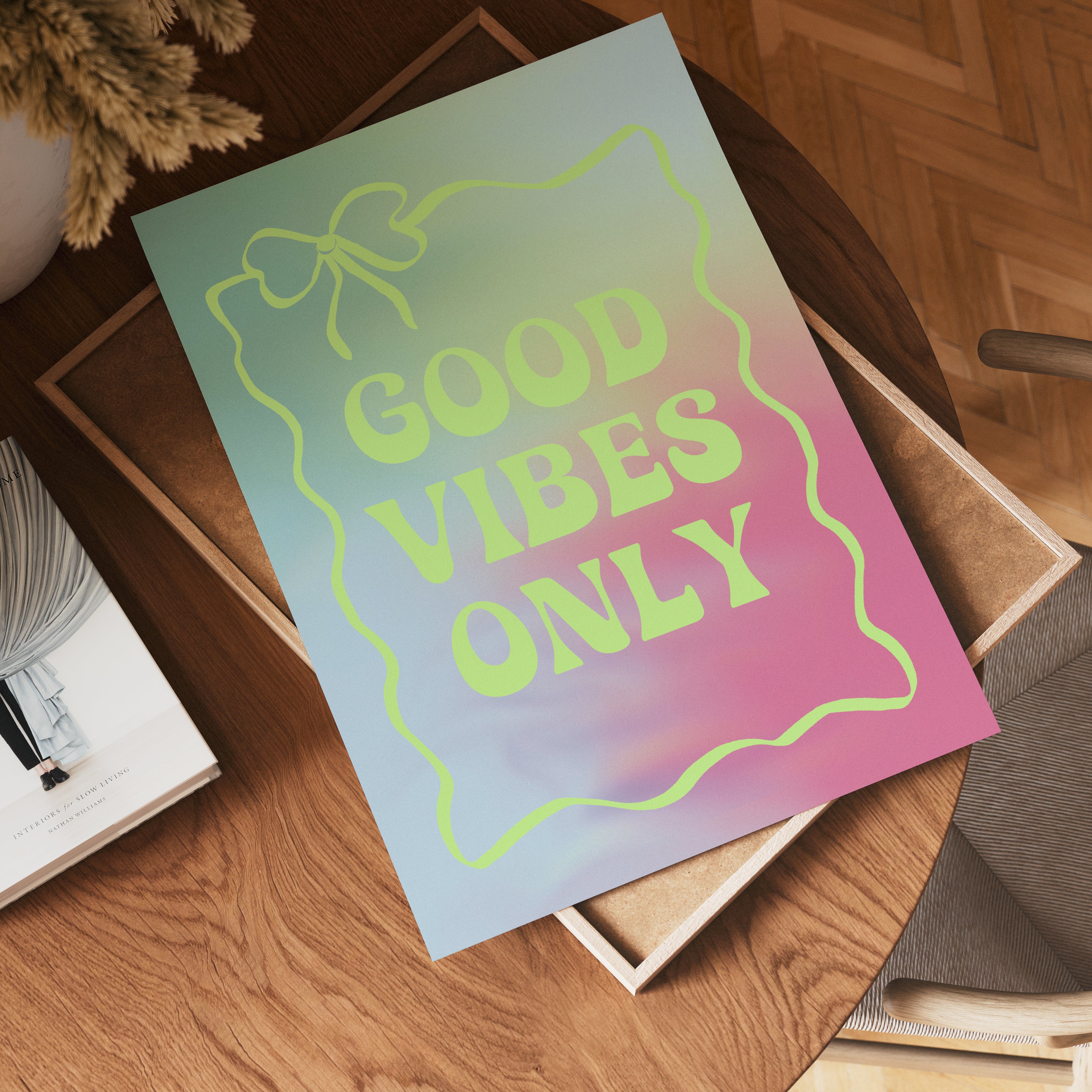 Good Vibes Only poster i olika storlekar – köp enkelt hos Bozetto i hög kvalitet