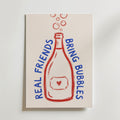 Real Friends Bring Bubbles Poster – canvas utan passepartout