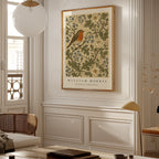 Robin Among Roses William Morris Poster