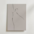 Silhouette Grace Poster – minimalistisk linjefigur av dansande kvinna