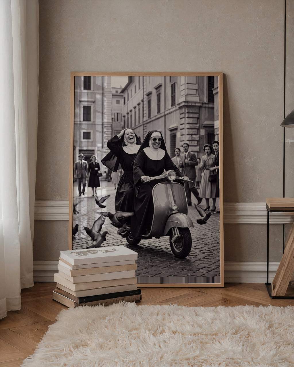 Sisters on a Scooter Poster – i rum 2