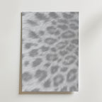 Frosted Leopard Fur Poster – canvas utan passepartout