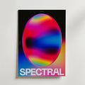 Spectral Prism Orb – stilfullt konsttryck från Bozetto, tryckt på matt finpapper