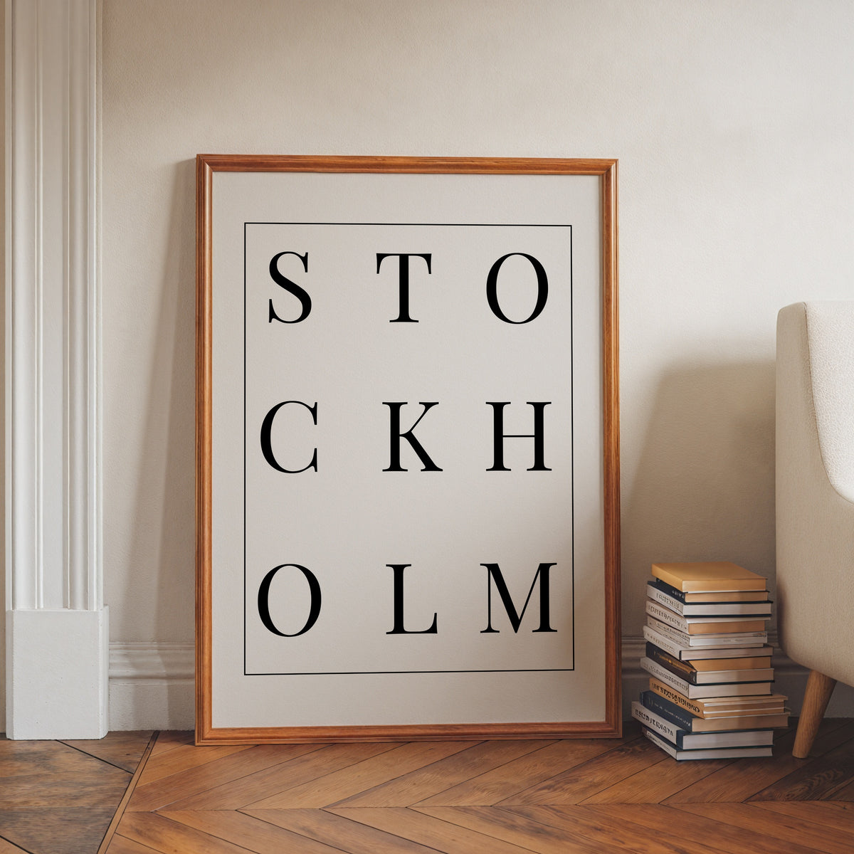 Stockholm Versaler Poster – i rum 4