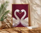 Swan Love Poster – i rum 4