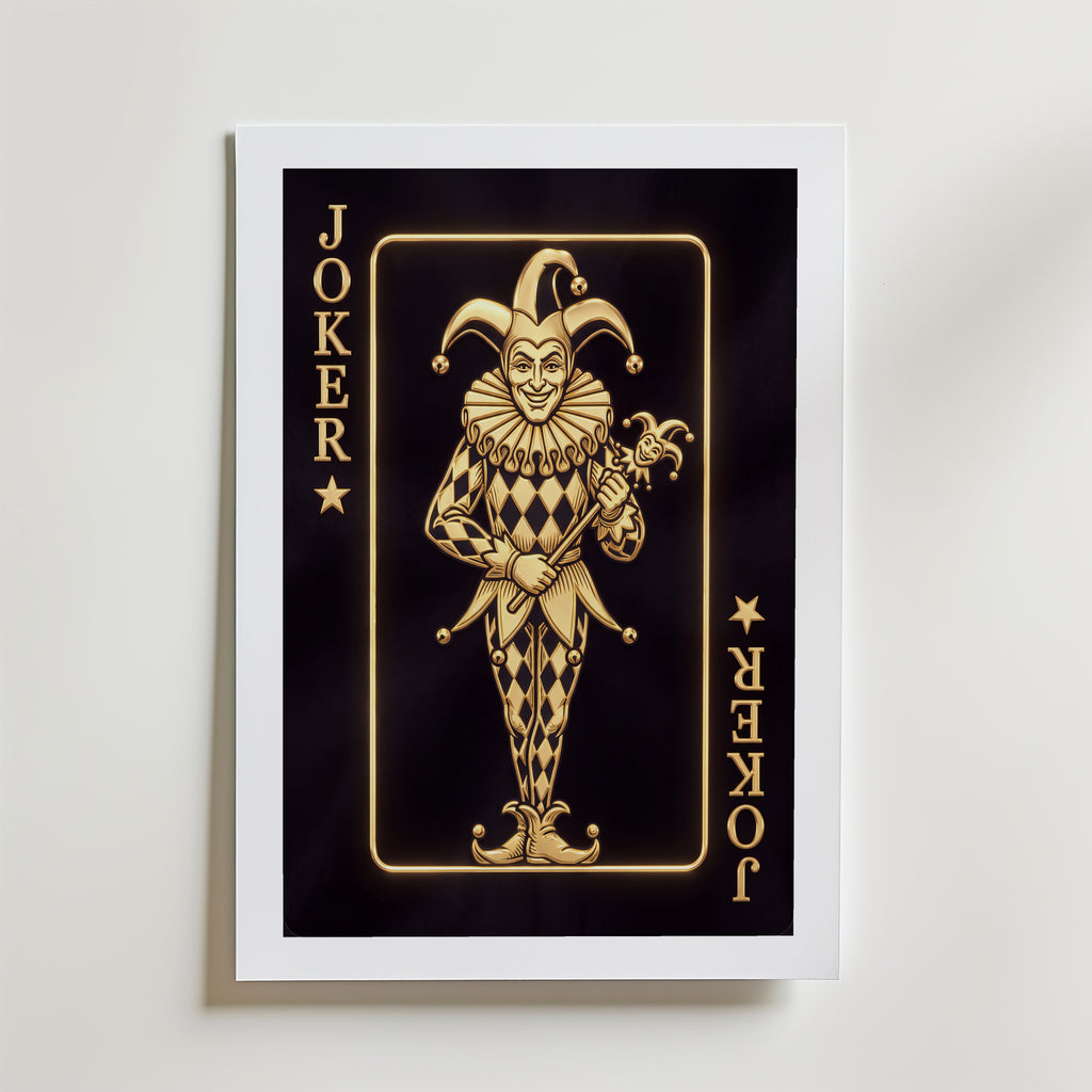 The Golden Joker Poster – med passepartout
