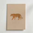 Tiger Stroll Poster – canvas utan passepartout