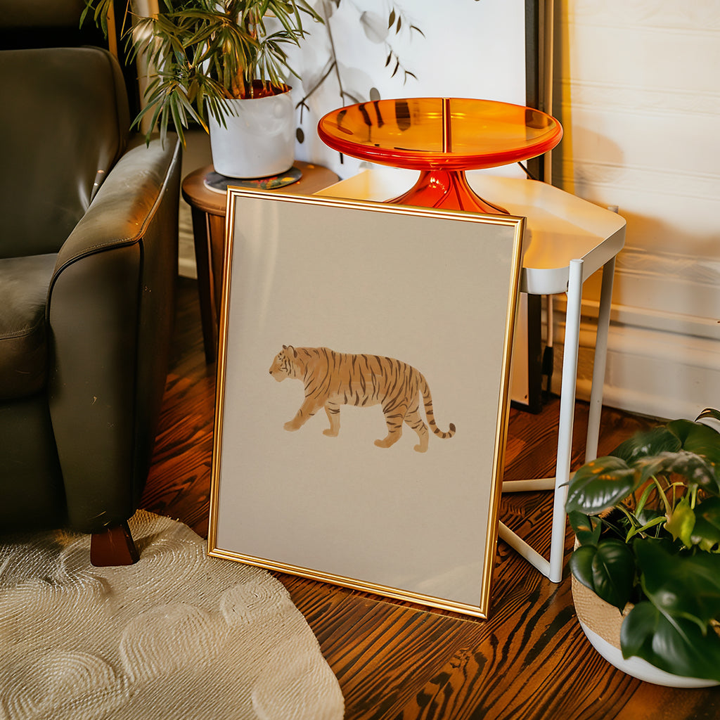 Tiger Stroll Poster – i rum 3