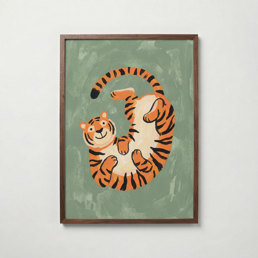 Tiger Tumble Poster – valnötsram