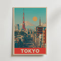 Tokyo City – stilfullt konsttryck från Bozetto, tryckt på matt finpapper i hög tryckkvalitet