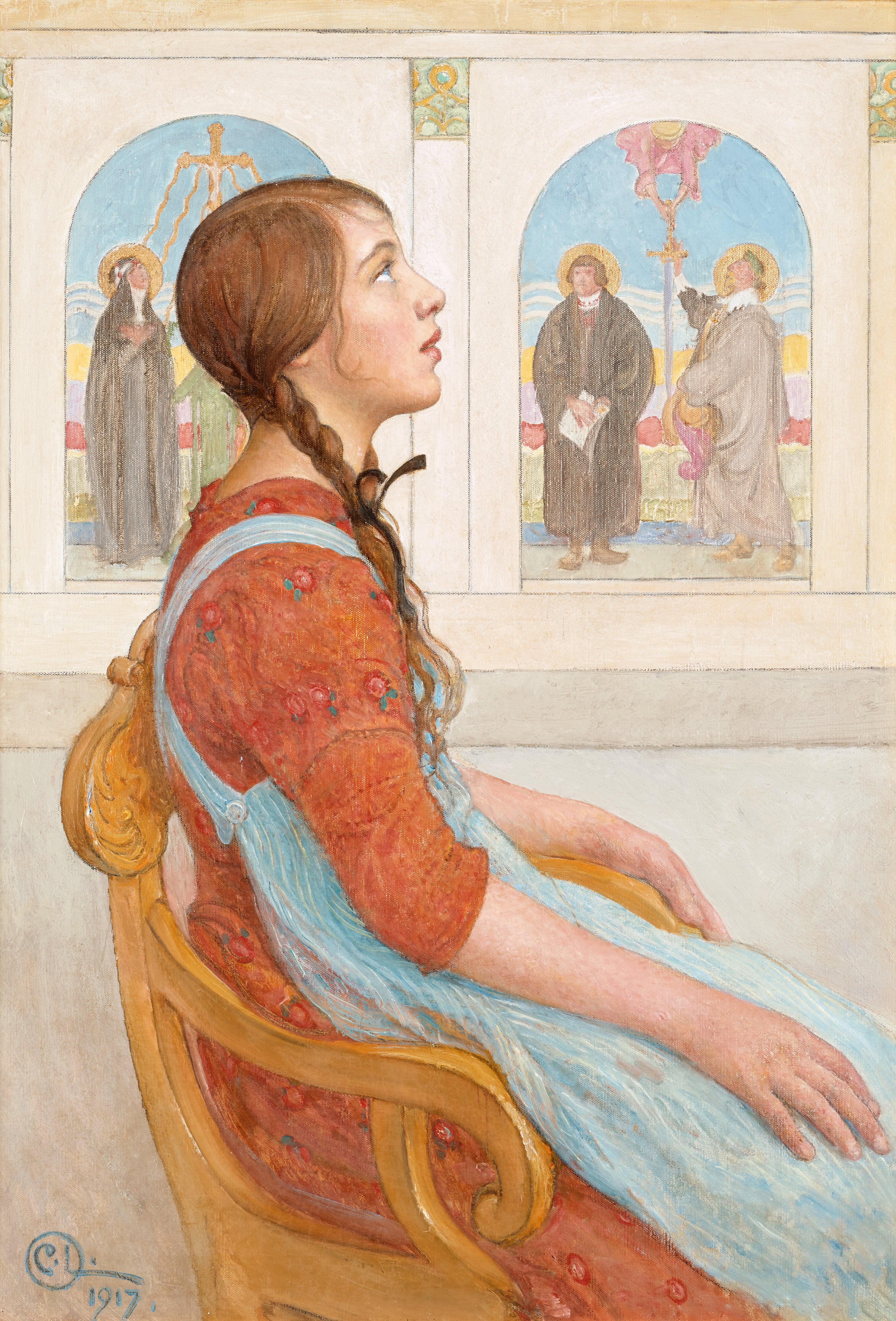 Carl Larsson Uppenbarelse – affisch med stilfullt motiv från Bozetto i hög kvalitet