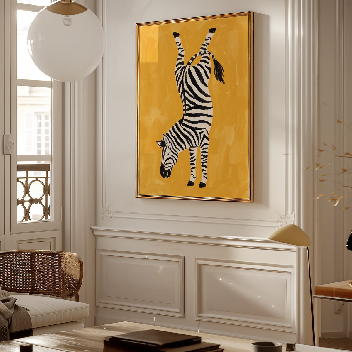 Upside Down Zebra Poster – i rum 3