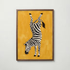 Upside Down Zebra Poster – valnötsram