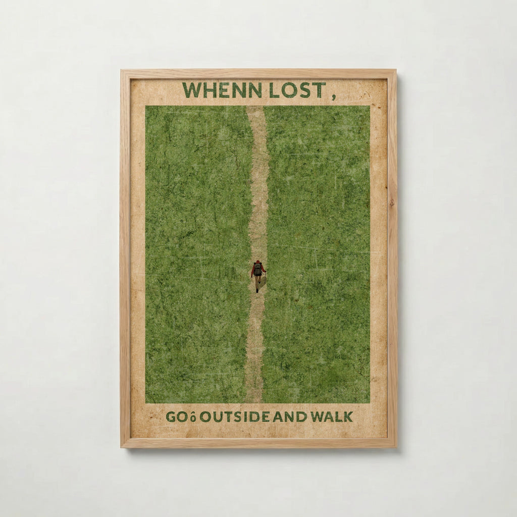 When Lost Walk Poster med ekram
