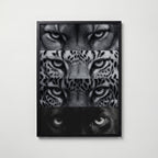 Four Wild Gazes Poster – svart ram