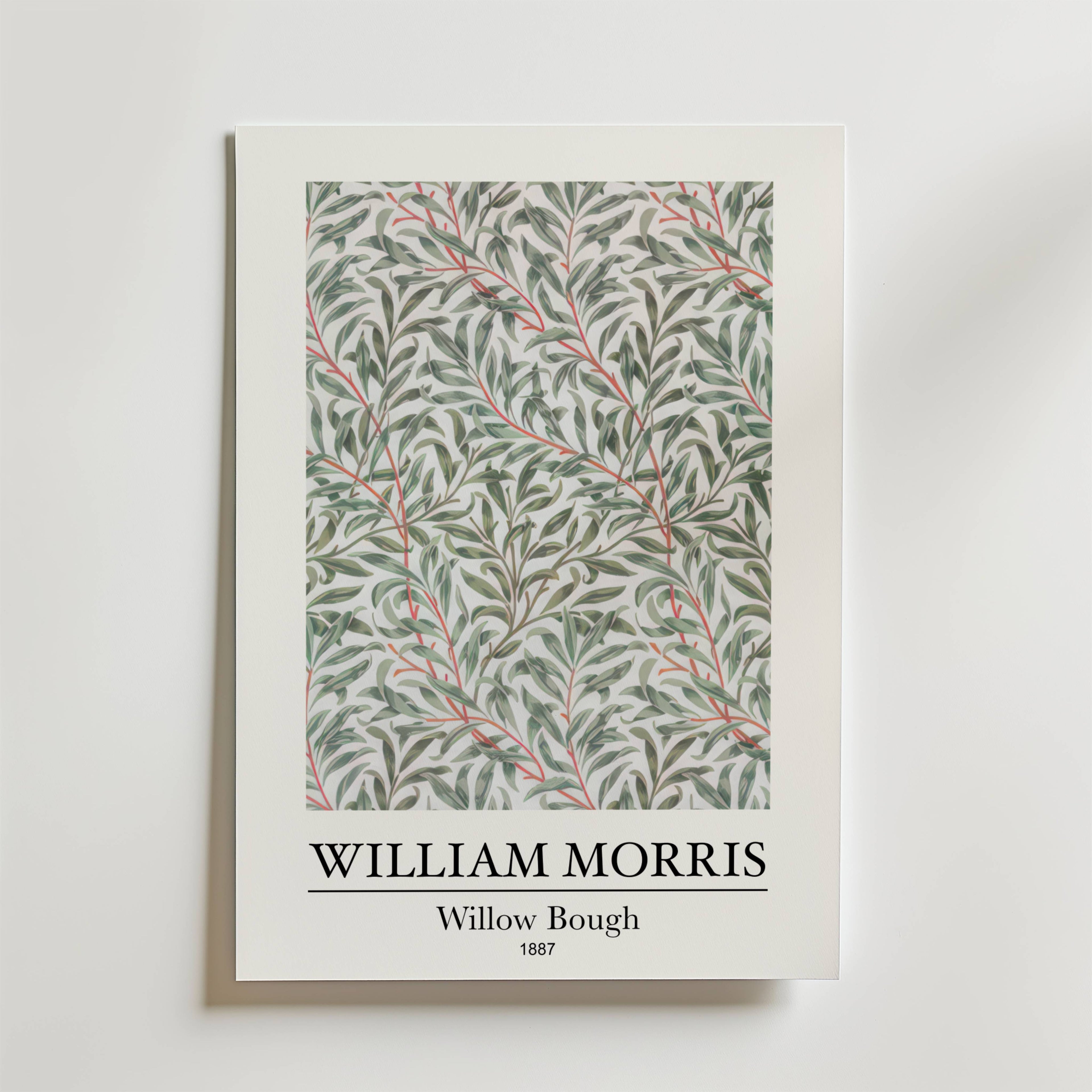 William Morris Willow Bough – stilfullt konsttryck från Bozetto, tryckt på matt finpapper