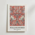 William Morris Flower Pattern – stilfullt konsttryck från Bozetto, tryckt på matt finpapper