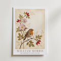 William Morris Robin and Rose Hips Poster – med passepartout