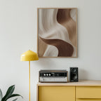 Abstract Flow No.3 poster på vägg i hemmiljö – Bozetto