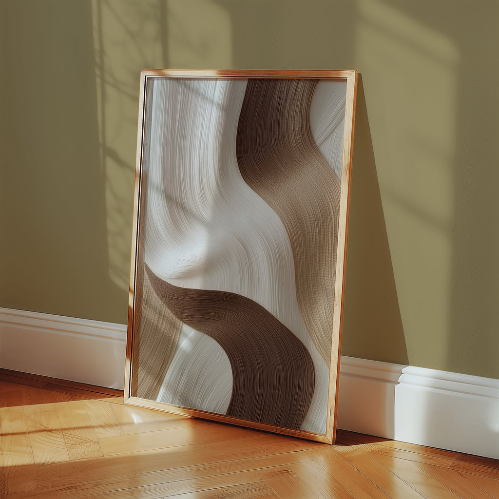 Abstract Flow No.3 poster i modern inredning – Bozetto