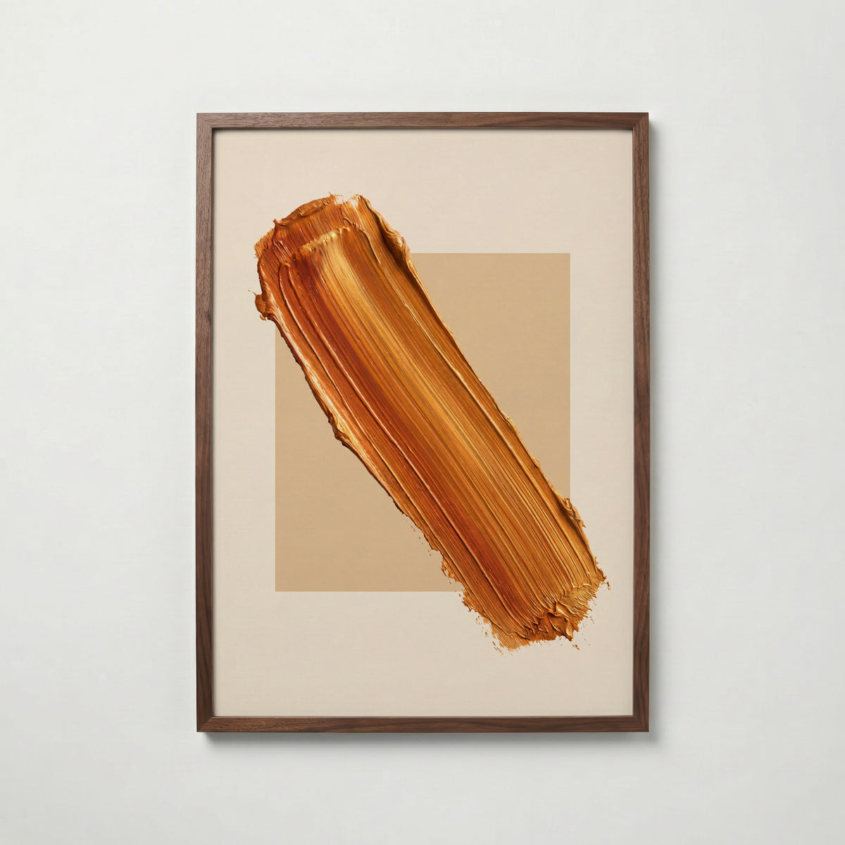 Amber Diagonal Poster – valnötsram