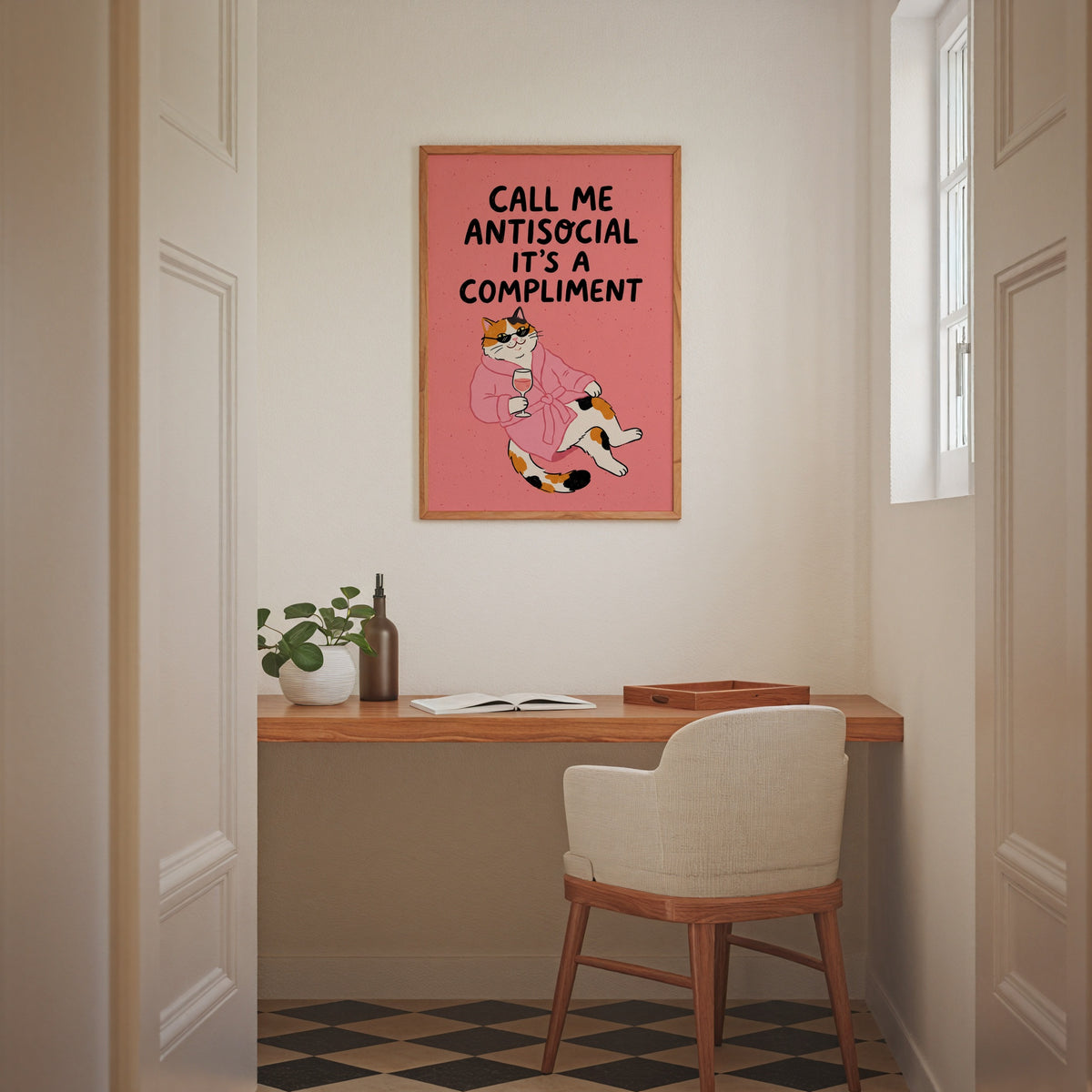 Call Me Antisocial Poster – i rum 1