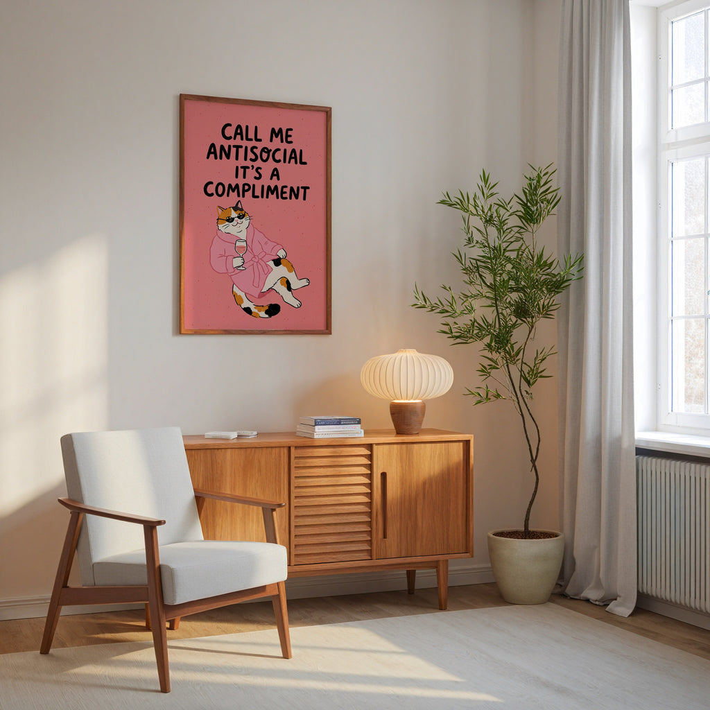 Call Me Antisocial Poster – i rum 4